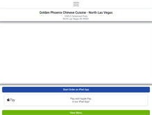 Tablet Screenshot of goldenphoenixchinesecuisine.com